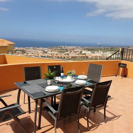Villa Roque Del Conde With Private Pool, Terrace With Fantastic Sea Views, Wifi, Garden, Garage Adeje Exterior photo