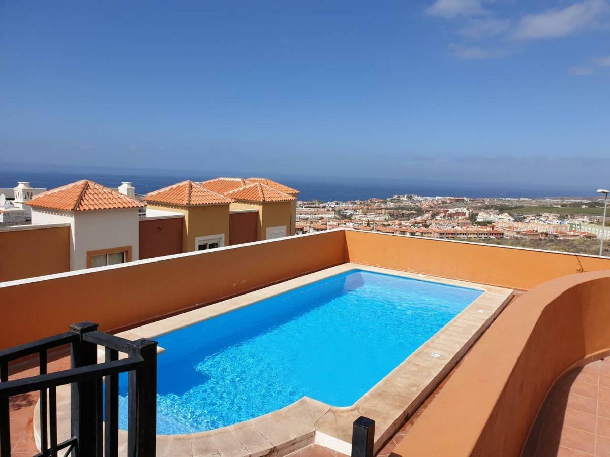 Villa Roque Del Conde With Private Pool, Terrace With Fantastic Sea Views, Wifi, Garden, Garage Adeje Exterior photo